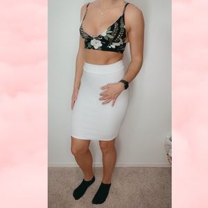 High waisted winter skirt